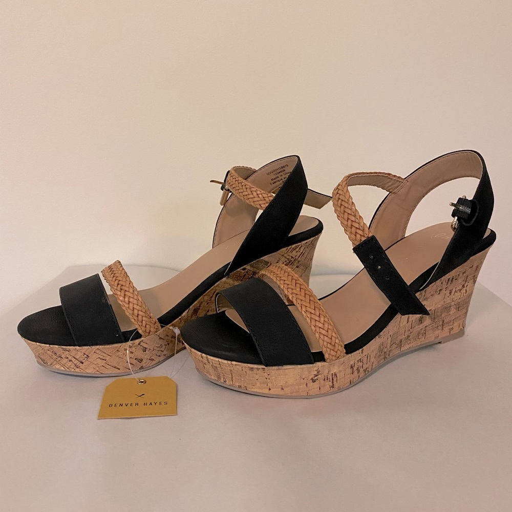 NWT Cork Wedge Heels